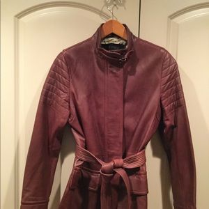 Women’s leather lined coat “new”